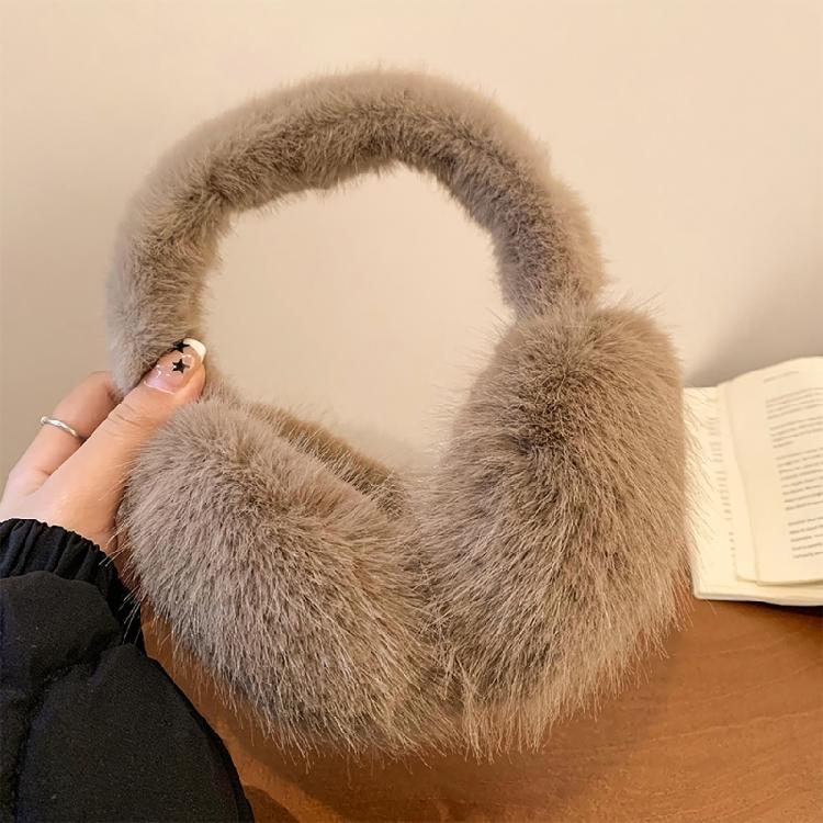 Soft Plush Ear Warmer Winter Warm Earmuffs for Womens Men Fashion Solid Earflap