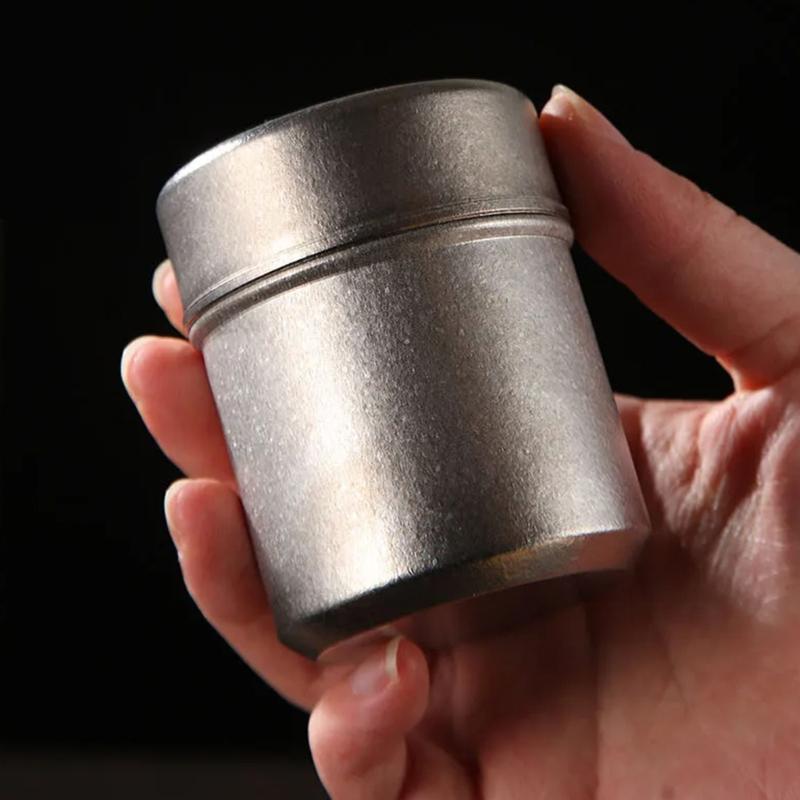 Portable Metal Powder Canister 120ml Moisture Proof Kitchens Spices Storage Containers For Camping Hiking