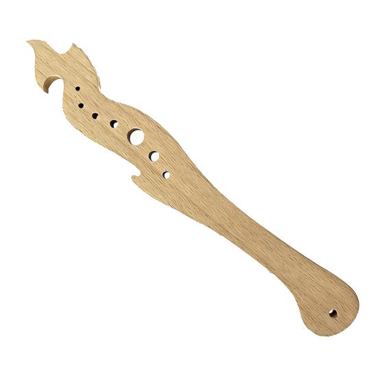 Herb Stripper Wooden 7 Holes Herb Stripping Tool Vegetable Leaf Stripping Tool Leafy Greens Stems Stem Remover Kitchen Gadget 1pc