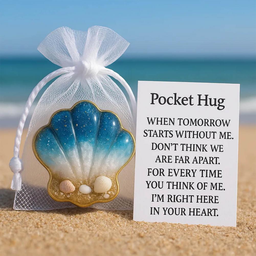 Resin Pocket Hug Pocket Hug Card Inspirational Pocket Hug Resin Token with Positive Card Mini for Emotional for Encouragement