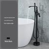 TLXT Matte Black Dual Mode Bathtub Shower Faucet