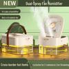 Portable USB Silent Humidifying Spray Fan with Timer & Remote