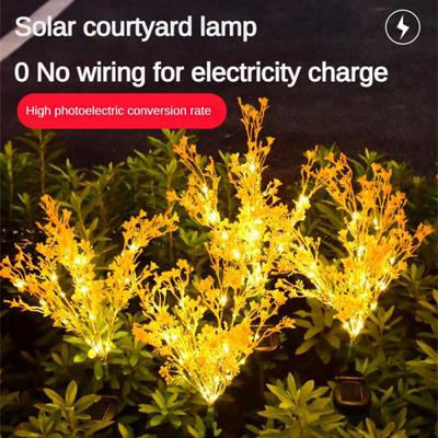 2/1Pcs Waterproof Garden Lamp Light Solar LED Flower Rape Blossoms Beautiful Solar Light Gift Party Outdoor Decoration
