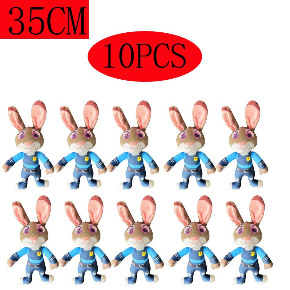 ***High Quality  Nick Wilde Judy Hopps Plushies Stuffed Anime Fox Rabbit Plush Toy Lovely Children's Room Decor Xmas Gifts