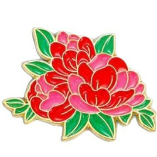 Colorful Floral Brooch - Daisy, Peony & Sunflower Drip Oil Alloy Badge