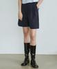Nigaennikol Two Pintuck Bermuda Pants_Navy