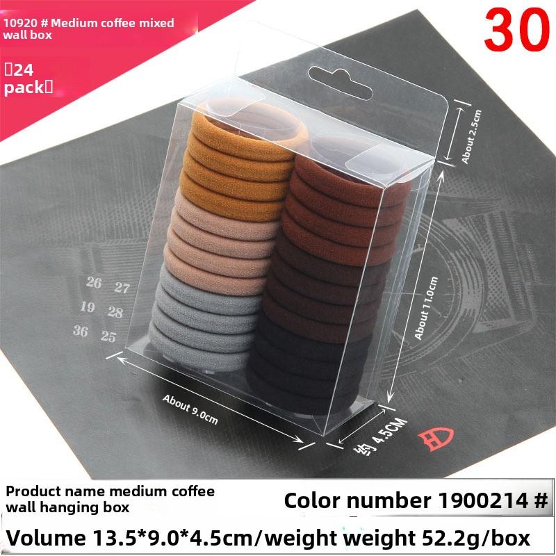High-elasticity Box Towel Hair Band Fresh Hyuna Colorful Hair TieTowel Band Candy-colored Rubber Band