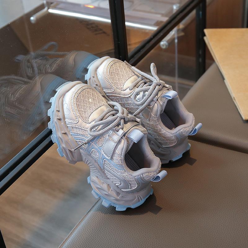 Kids' Breathable Double Mesh Sports Shoes, Non-slip Soft Sole, Spring 2026 New Arrivals for Boys and Girls
