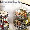 Rotating Square 3-Tier Kitchen Spice Organizer