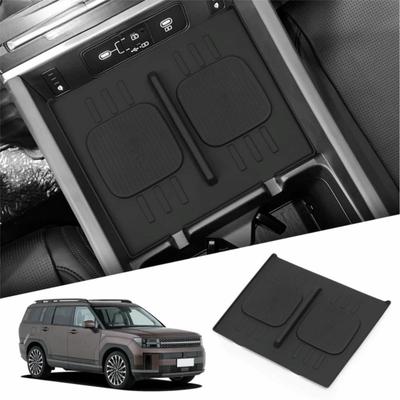 Silicone Wireless Charging Pad Dust-proof Auto Interior Accessories Car Phone Non-slip Charger Mat for Hyundai Santa Fe 2025