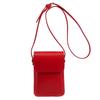 Women Cell Phone Purse PU Leather Simple Crossbody Bag Adjustable Strap Solid Color Female Outdoor Dating Bag