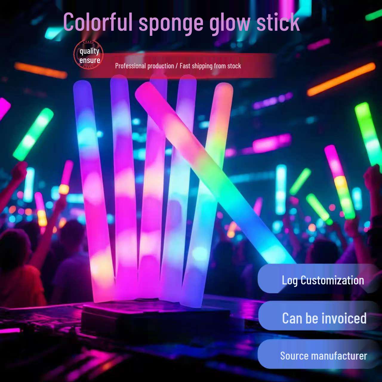 Seven-Color Glow Stick Concert Props