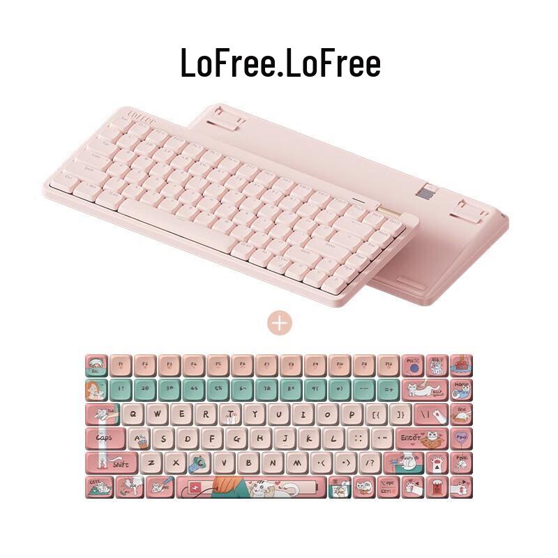 Lofree Flow Lite 84-Key Pink Low-Profile Mechanical Keyboard