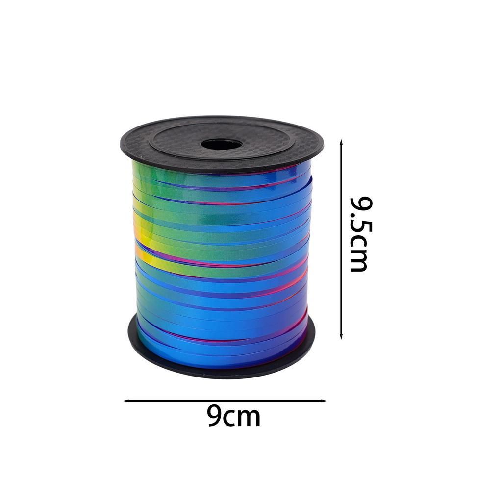 4/1Rolls Rainbow Balloon Ribbon Curling Colorful Shiny Metal Curly Roll Ribbons Strings for Gift Wrapping Wedding Birthday Decor