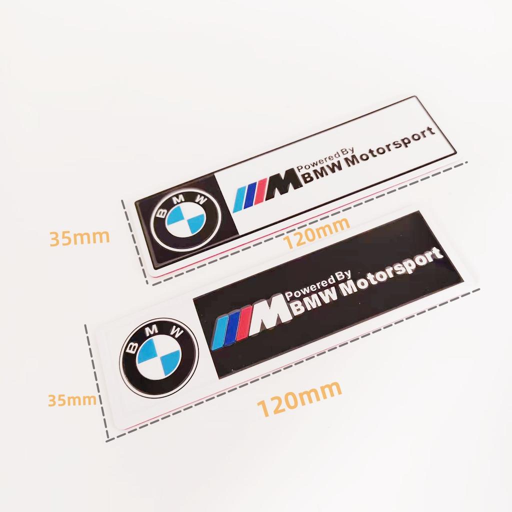 QSC24 Luxury Metal Sport Car Fender Tail Emblem Badge Sticker for BMW M Series Compatible with E46 E39 E90 E60 E36 E30 E34 F30 F10 F20