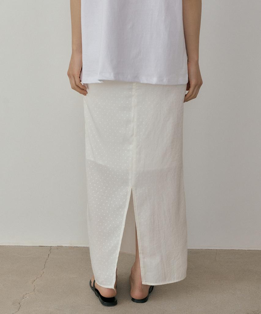 REORG Asp Dot Long Skirt Ivory