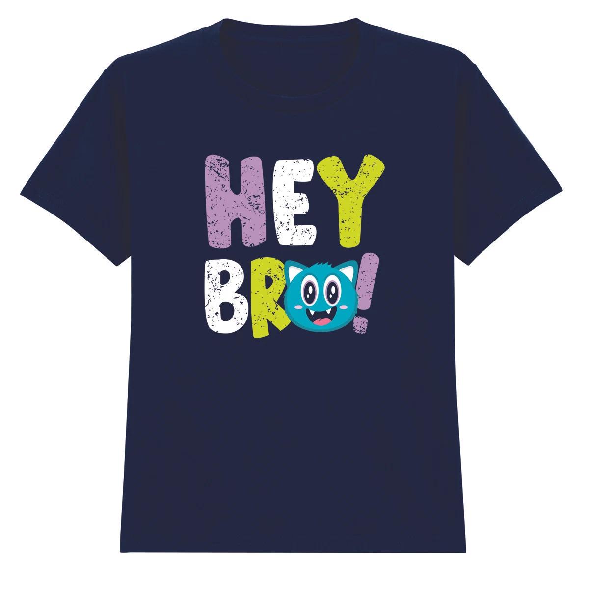 Hey Bro! Boys Girls Kids T-Shirt Cute Monster Gift For Kids 130