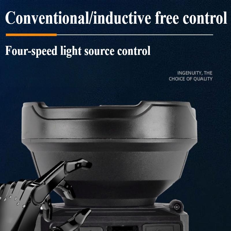 New Super Bright Intelligent Induction Headlamp Fishing Headlamp High Power Rechargeable Phone USB Charging Headlamp Night Home