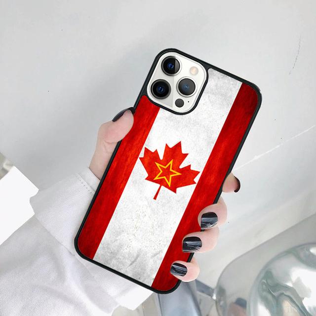 Canada Flag Phone Case Cover For iPhone 17 Air 15 Pro MAX 16 Plus 14 11 12 13 Coque