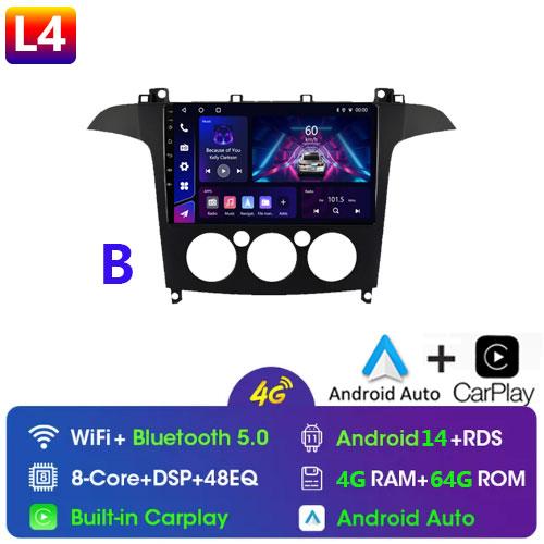 Android14 Car Radio for Ford S Max 2006 2007 2008 - 2010 2011 2015 Car Multimedia Video Player Radio GPS Stereo Auto 2din 7862