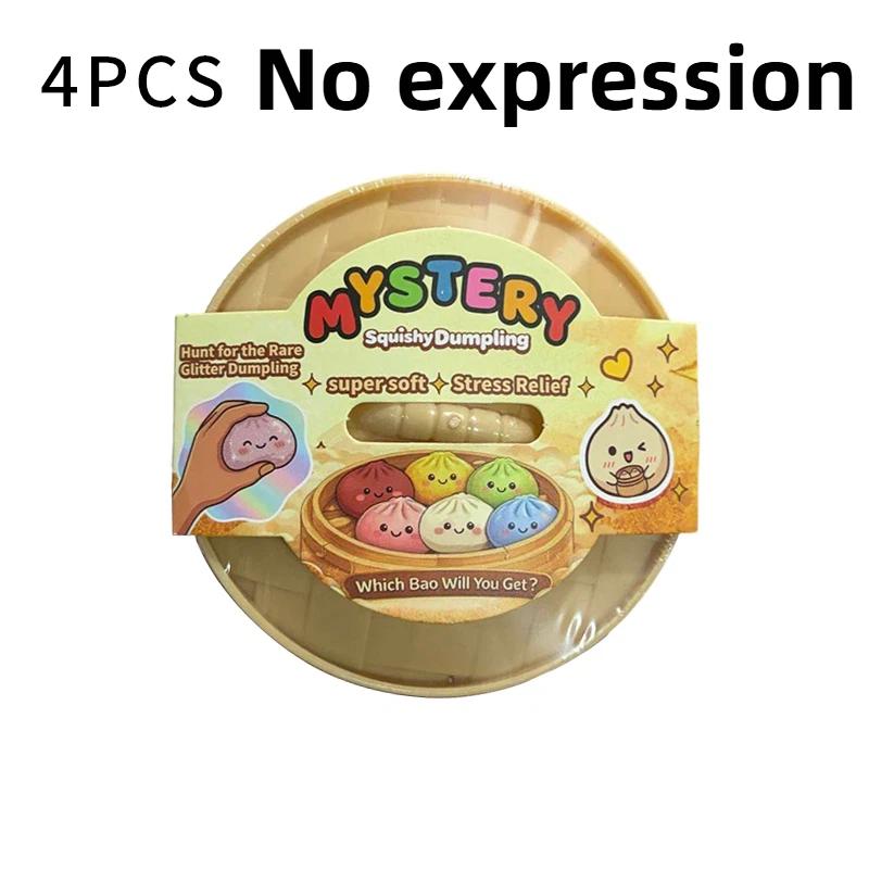 Sparkling Powder Giant Squishy Dumplings Stress Ball Stress Relieving Sensory Squeezing Toys Blind Box Toy Home Decoration