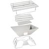 3-6 Person Outdoor Camping BBQ Grill - Foldable Stainless Steel Stove, Portable Picnic Barbecue Utensils