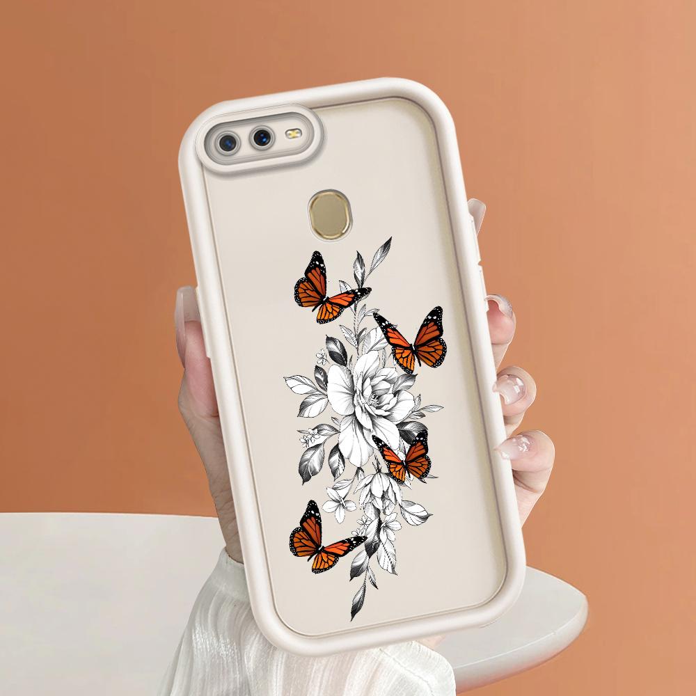 Soft Silicone Square Ladders Cartoon Pattern Full Cover Camera Protection Shockproof Case for OPPO Reno Realme OnePlus