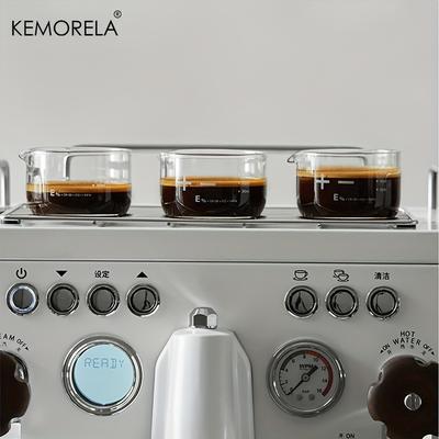 KEMORELA 1/2PCS Espresso Shot Glasses 60ml Clear Scale Measuring Cup Liquid Heavy Glass Coffee Cups Home Barista Accessories