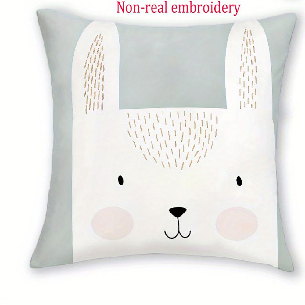 1/4pcs Cute Animal-Patterned Pillowcases with 2d Flat Printing Sofa cushion cover home bedroom room decoration