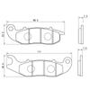 Daytona Motorcycle Brake Pad Red Pad (Semi-Metal Pad) CRF250 RALLY(17-21) PCX160 [KF47](21) PCX150ABS [KF30](18-20)