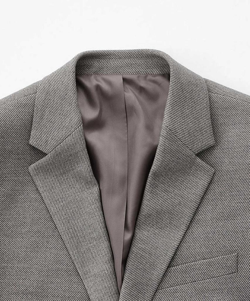 Stco Diems Soft Touch Melange Twill Jacket_Beige (Classic Fit)