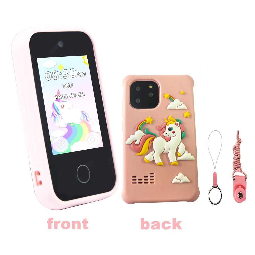 Mini telefon dla dzieci, odtwarzacz muzyczny, gra logiczna, zabawka, telefon, zabawne narzędzie edukacyjne do nauki z budzikiem, kalkulatorem, latarką.