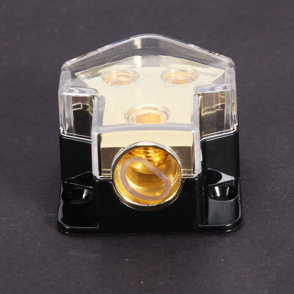 Akozon Napájecí rozdělovací blok Auto Audio Rozvod napájení 1 * 1GA Vstup 2