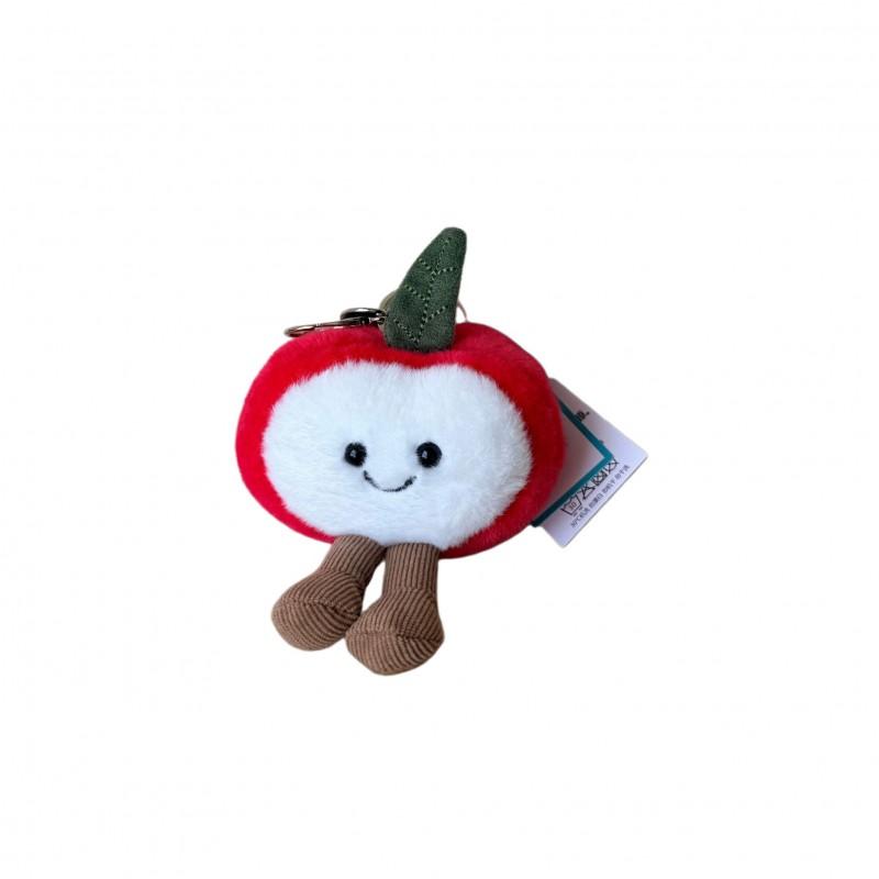 Plush Fruit Keychain Charm Bags Purse Accessory Soft Stuffed Toy Decor Teens Adults