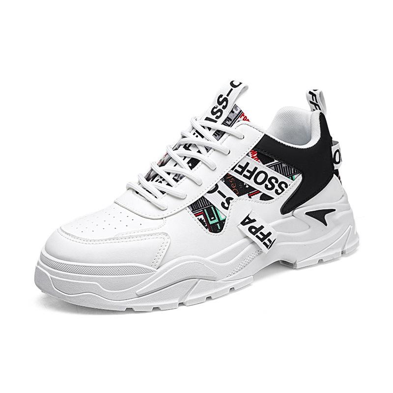 New ModelMen'S Shoes Spring Trendy Brand Versatile Student Leisure Sports Running Heightened Platform Fried Street Dad Trendy Shoes