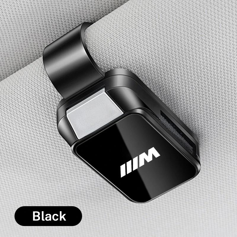 New Car Sunglasses Clip Sun Visor Glasses Holder Card Ticket Hanger For BMW M Emblem E46 E36 E34 F10 E90 F30 E60 F30 E53 E3