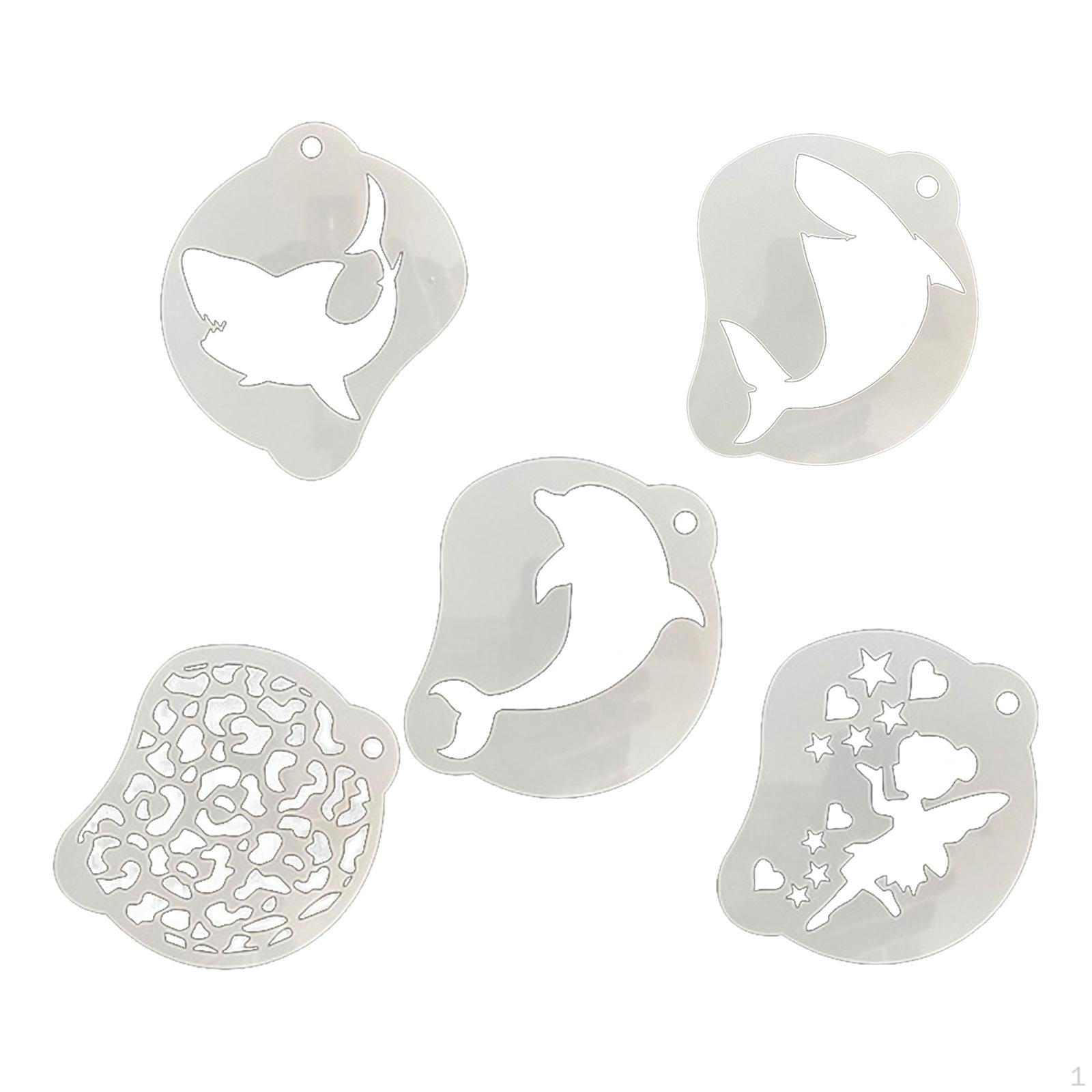 

Набор трафаретов для краски для лица для детей и взрослых, принадлежности для макияжа «сделай сам», художественная роспись Half Face Use_Irregular