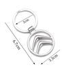 Metal+Leather Car Styling Keychain Key Rings For Citroen C1 C2 C3 C4 C5 C6 C8 C-Crosser C3 Picasso C4 Picasso DS3 Berlingo XSARA