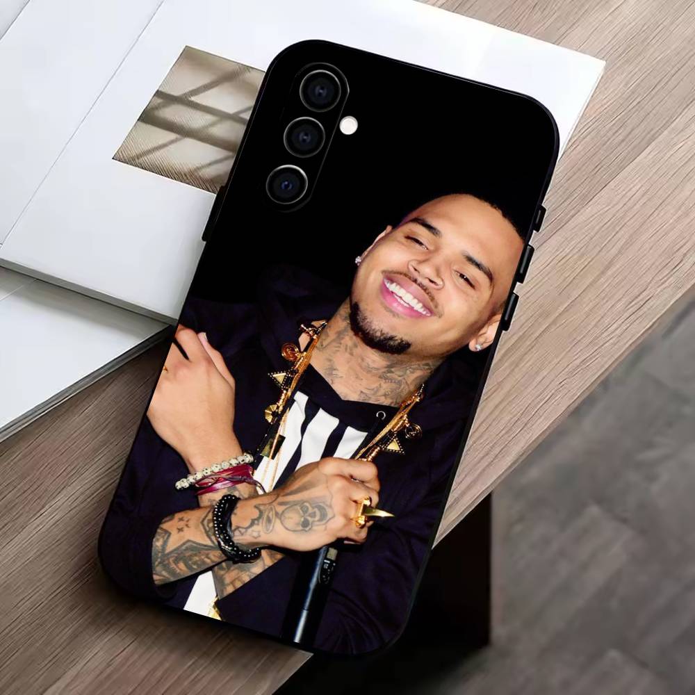 C-B-Chris Brown-singer Phone Case For Samsung Galaxy A73,A72,A71,A70,A53,A52,A51,Others Soft Black Cover