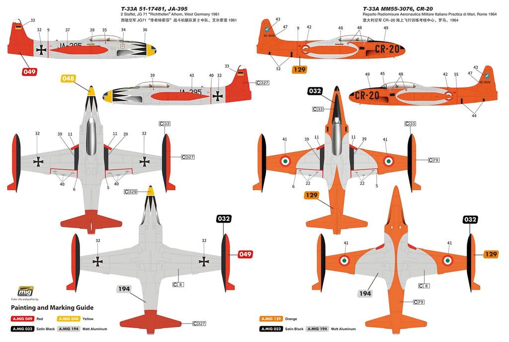Great Wall Hobby Trainer Plastic Model L4819 1/48 T-33A (Airplane)