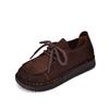 Handmade Retro Single Shoes Women's 2026 Autumn New Comfortable Soft-soled Casual Shoes Round Head Leather Women's Shoes
