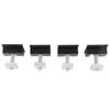 4Pcs Solar Panel Bracket Fixing PV End Clamp Middle Clamp Mounting 30mm/35mm Black