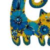 Cat Christmas Ornaments Floral Hand-painted Acrylic Animal Tree Hanging Decoration for Holiday Tree Party Decor