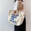 Large Canvas Bag Women Shoulder Handbag Female Letters Reusable Shopping Ladies Grocery Designer Tote Bag Eco Friendly Bolsas