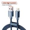 Tuqi PD100W Fast Charging Aluminum Alloy Dual Type-C Braided Data Cable for Huawei, Apple, and other 15 Mobile Phones.