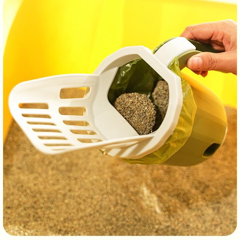Cat manure shovel pet integrated cat litter shovel set detachable cleaning garbage collector cat toilet storage box cat supplie