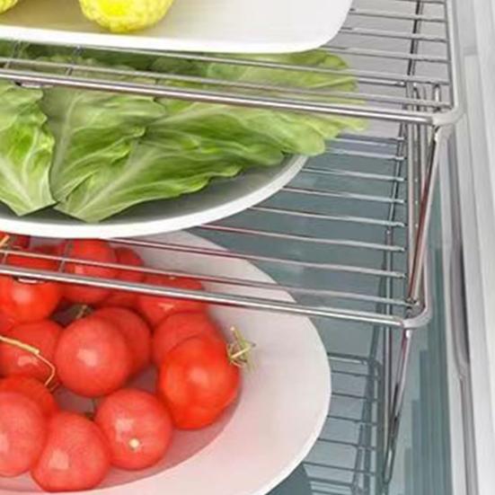 Multifunctional Stainless Steel Layered Dish Rack Large Capacity Kitchen Storage Shelf Cabinet Table Top Dish Drying Rack Seasoning Bottle Pan