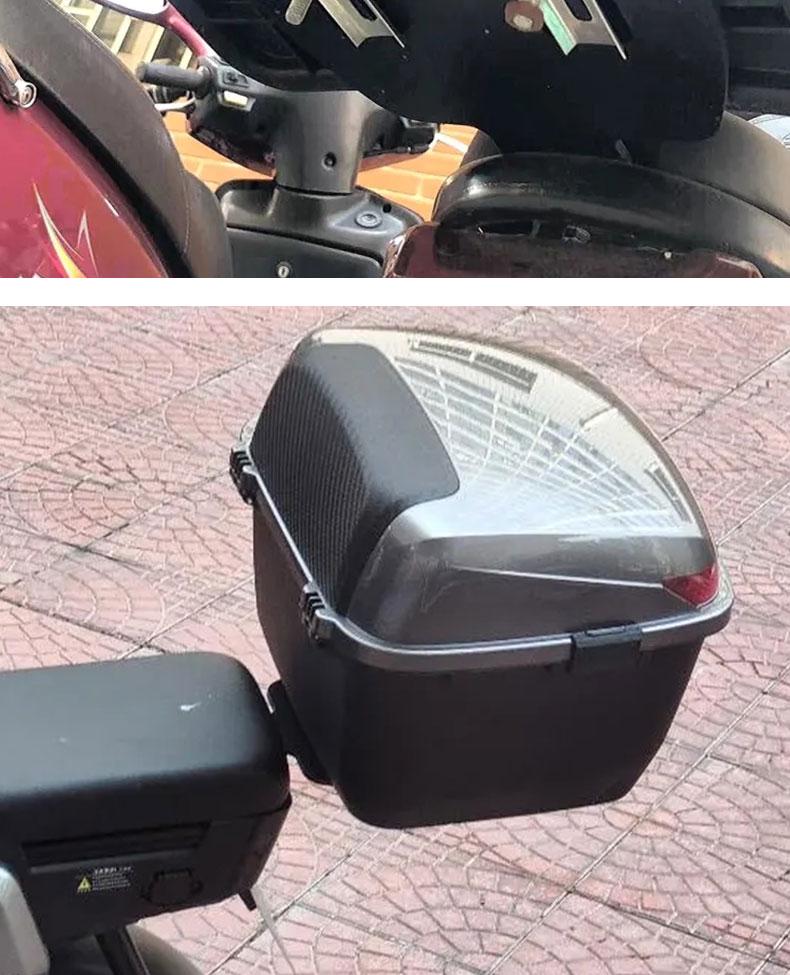 Porte-bagages Arrière Universel pour Véhicule Électrique - Support de Montage pour Coffre Arrière de Scooter