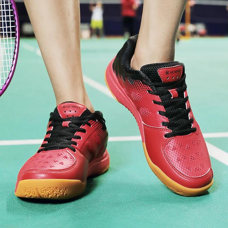 Men Badminton Shoes Handball Sneakers Wear Resistant Indoor Table Tennis Shoes Training Breathable Professional Volleyball Shoes