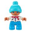 Big Building Blocks Boy Girls Family Policemen Figures Doll Compatible Duplos Children Kids Self Locking Bricks Assemble Toys